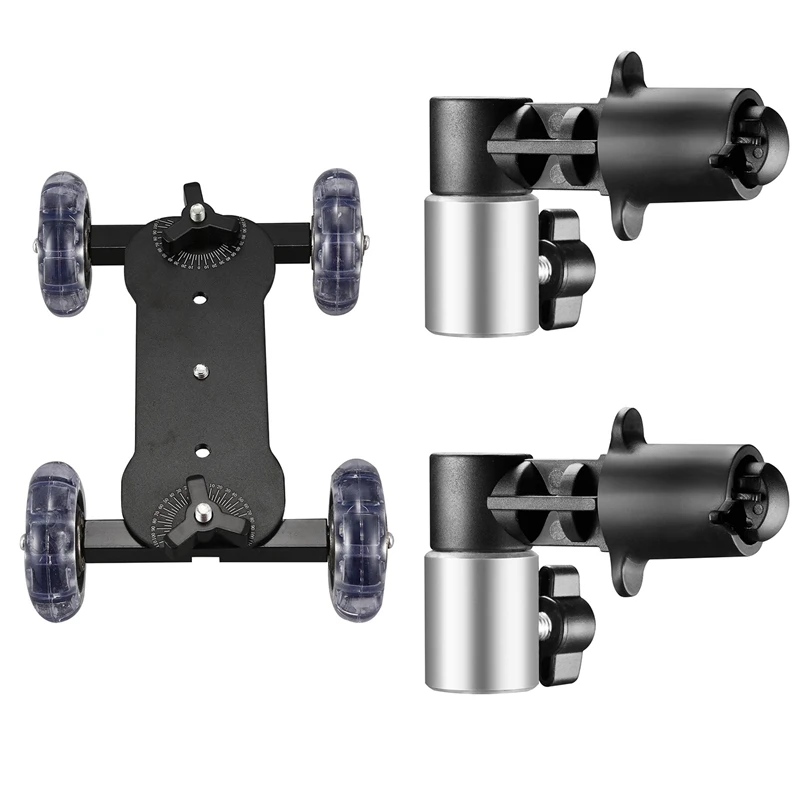 

1Set Articulating Magic Arm Camera Rail Stand Photography Car & 2 Pieces Background and Reflector Disc Holder Clip