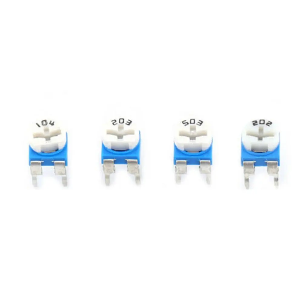 

100Pcs RM065 Trimpot Potentiometer Assortment Kits 10 Values Variable Resistor Vertical Adjustable Resistor Kit