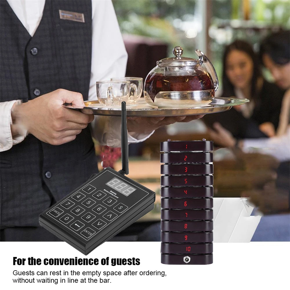 Пейджер для ресторана беспроводной пейджер клиентов с функцией вызова система