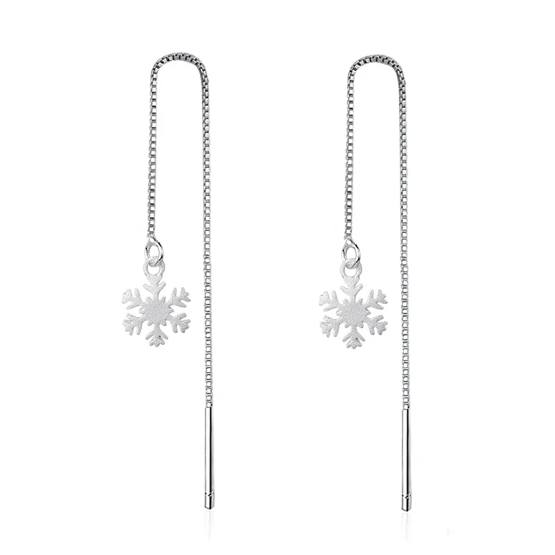 

Christmas Theme Fancy Ear-wire Snowflake Earrings Jewelry for Women earings fashion jewelry