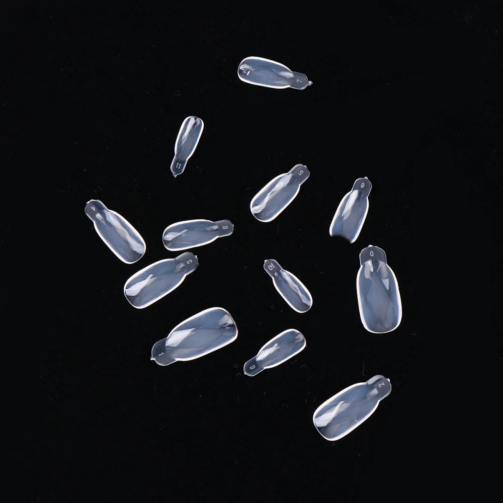 

120pcs Pointed Fake Nail Plate Crystal Nail Art Mold Reusable Quickly Nail Extension Model