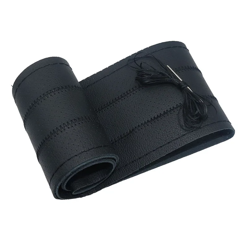 1 шт. Оплетка на руль чехол рулевого колеса автомобиля сшитая вручную