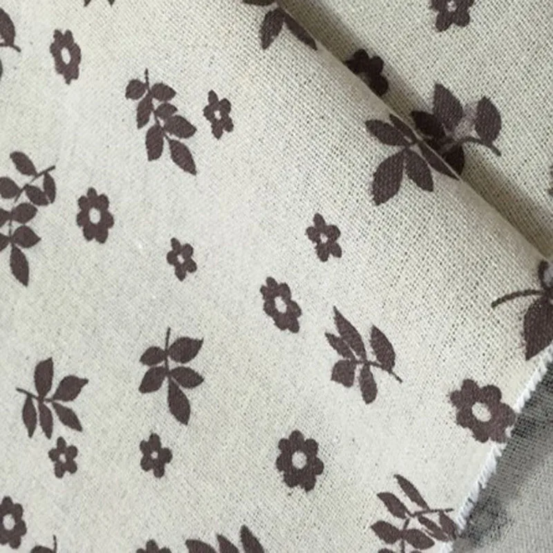 Акция! 4 вида конструкций хлопчатобумажная льняная ткань кофейный точечный