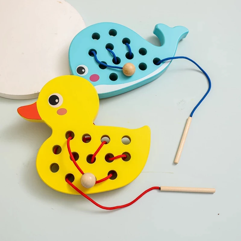 

Threading Boards Kids Wooden Lacing Toy For Toddlers Montessori Educational Material Fine Motor Activities