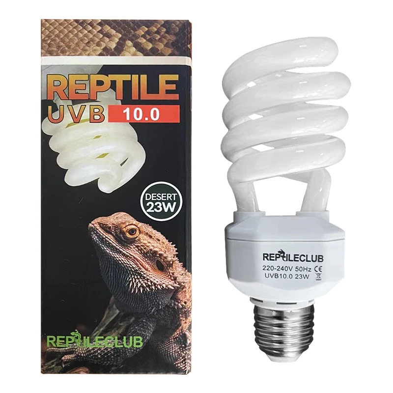 

BENE UVB Pet Reptile Lamp 13W 5.0 26W 10.0 For Tortoise Amphibians Turtles ES-E27 Energy Saving Lamps PT-1311050CF