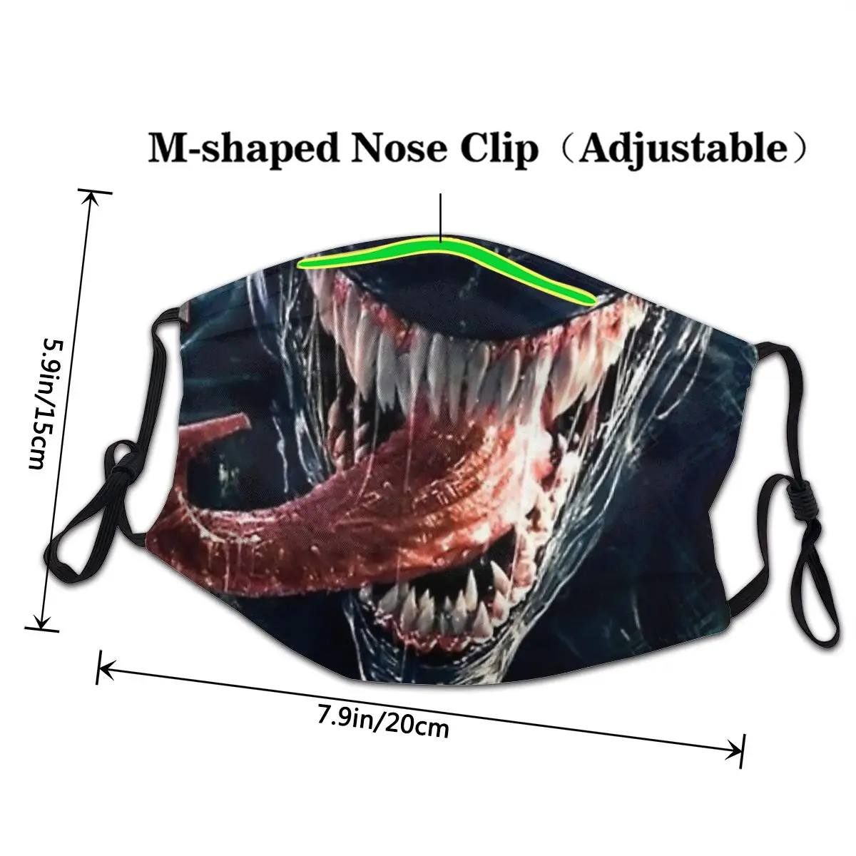 Маска моющаяся многоразовая против смога с принтом Веном Эдди Брока из фильма