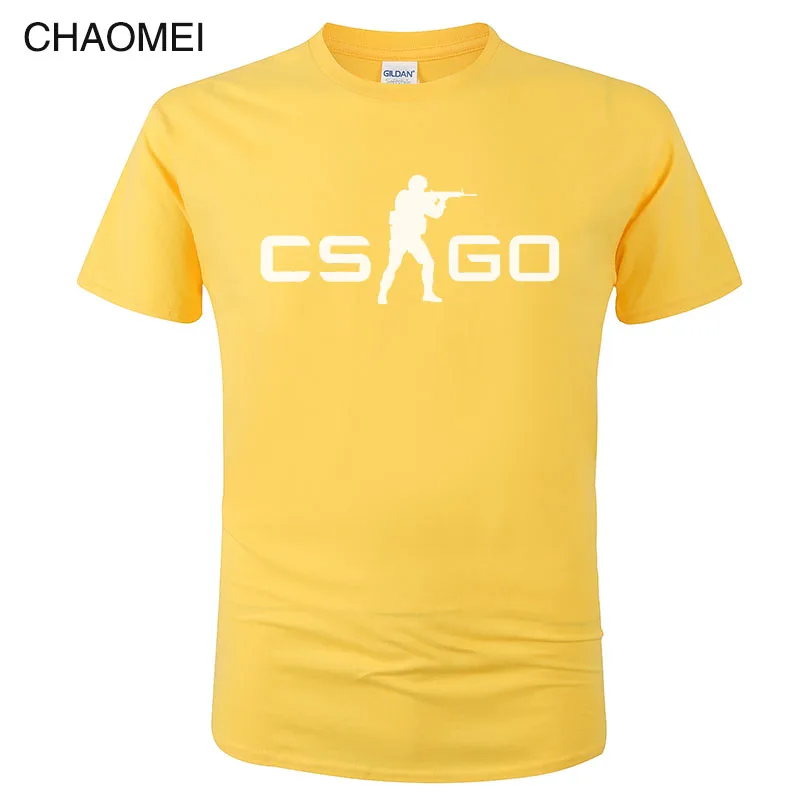 21 Игра CS GO Футболка мужская летняя футболка csgo высокое качество мужские футболки, брендовая одежда хип хоп топы Homme футболка C105 - Цвет: 21