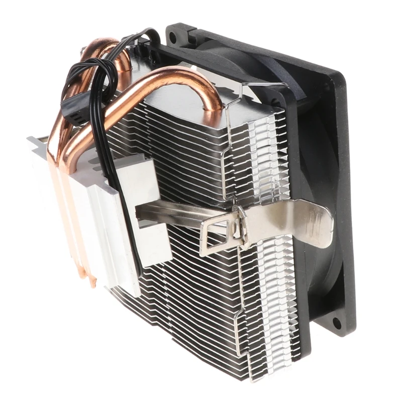 Процессор кулер 2 Медь тепловых трубок 3Pin Вентилятор охлаждения с 5 цветов