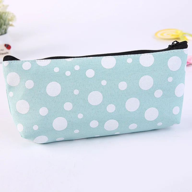1 шт. короткий стиль сетки полосы Холст Карандаш Чехол для хранения канцелярских