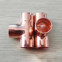35mm inner dia x1 1mm thickness copper equal tee socket weld end feed coupler plumbing fitting water gas oil