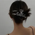 Заколка для волос в форме жидкости женская, уникальный геометрический дизайн, прочная нескользящая заколка с d-образным диском, с большим захватом