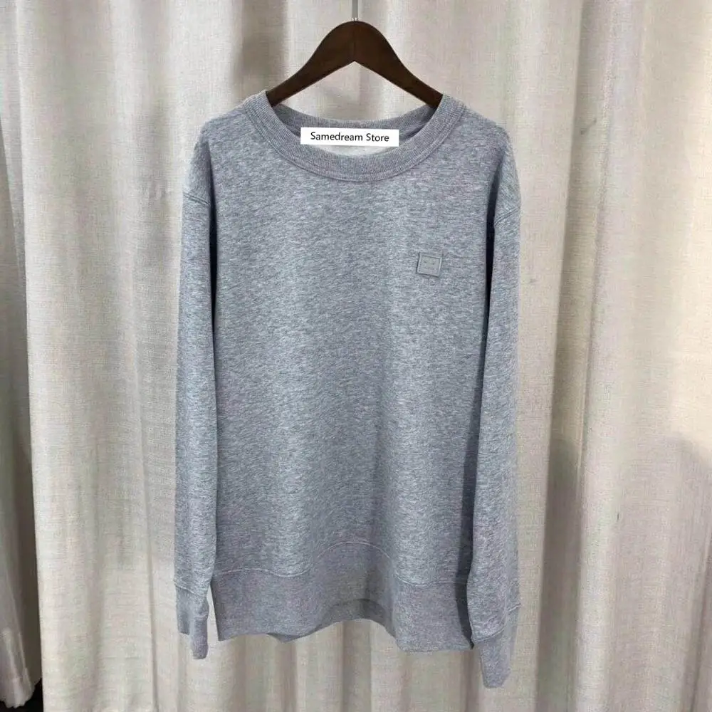 

Women sweatshirt Smiley embroidery long sleeve o-neck casual wild lady sweatshirt pullover tops