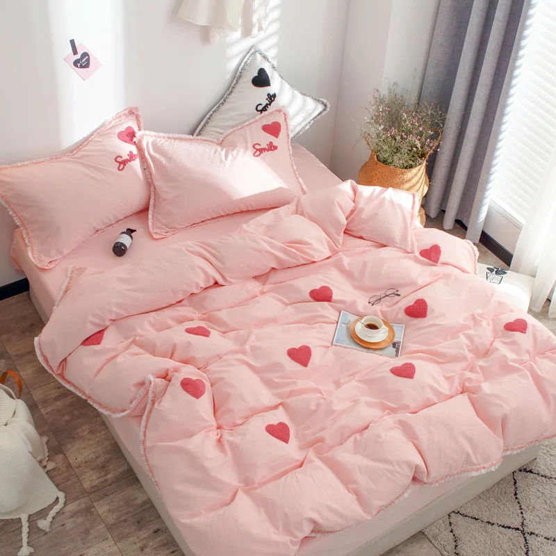 Комплект постельного белья из 100% промытого хлопка 4 шт. для сна без одежды класс A