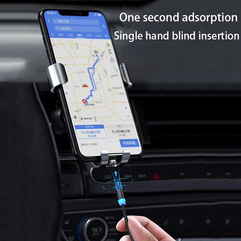 Магнитный кабель для быстрой зарядки с подсветкой iPhone типа C HuaWei Micro USB мобильный