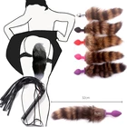 Мини-вибратор, анальная пробка в форме лисьего хвоста, секс-пробка унисекс, игрушка для взрослых, стимулятор, секс-продукт, игрушки для флирта, Анальная пробка для пар