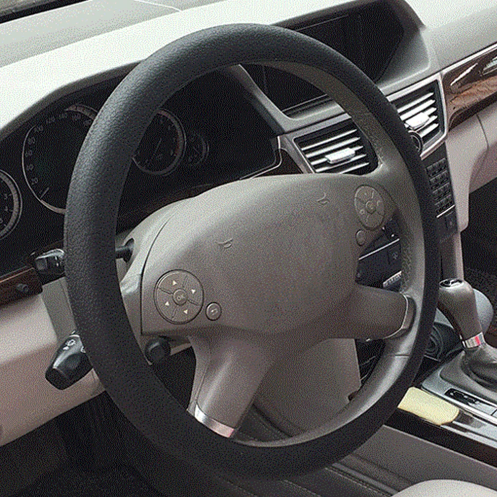 

Car Steering Wheel Covers Fits Outer Diameter of 15" DIY Genuine Silicone Braid On The Steering-Wheel Of Cars