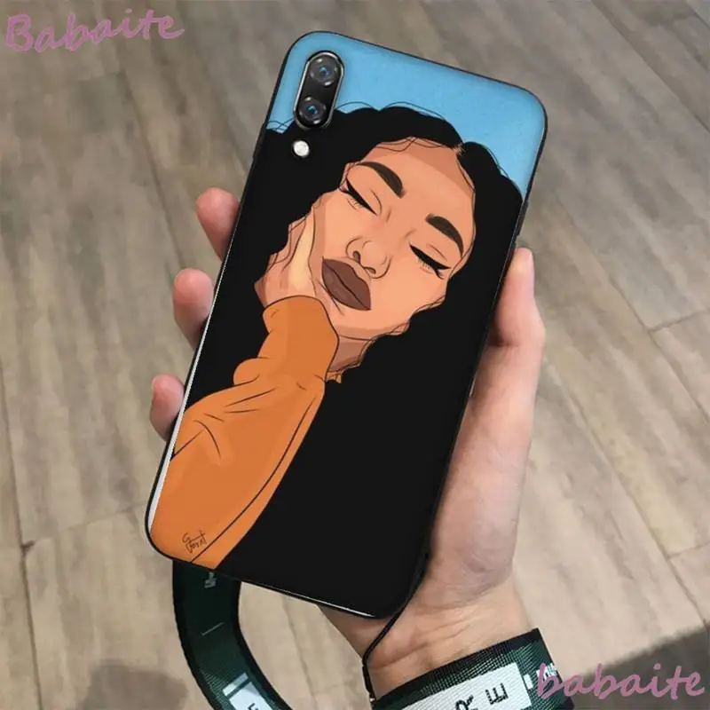 

Babaite QueenMelanin black girl Phone Case for Huawei p30 lite p10 lite p40 lite p30 pro p smart2019 Honor8X 8A 10 Lite 20 8lite