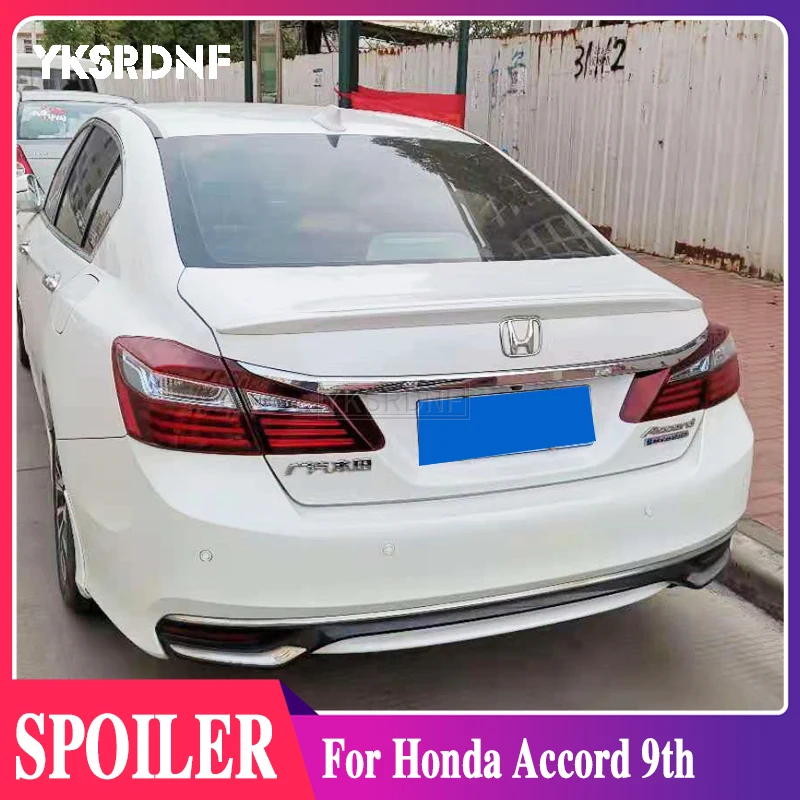 

YKSRDNF автомобильное украшение в виде хвостового крыла для Honda Accord 9th 2014 2015 2016 2017 ABS пластик грунтовка Цвет задний багажник спойлер