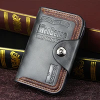 mens wallet magnetic hasp clutch bag male wallet leather genuine compartment england style purse men famous brand luxu 2022