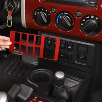 for toyota fj cruiser 2007 21 aluminum alloy central control driving assistance patch decorative panel car interior accessories