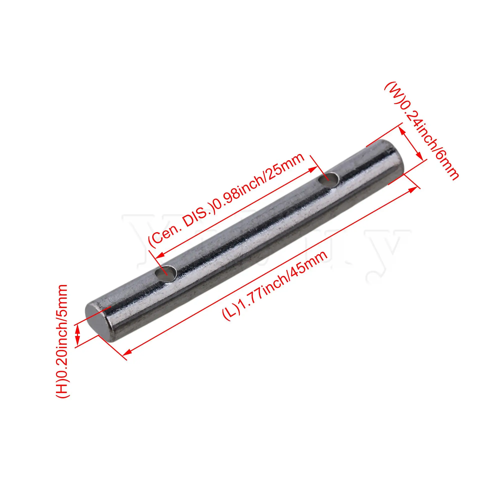 

Yibuy 2x Zinc Alloy Guitar string retainer bar for Electric Guitar 48mm