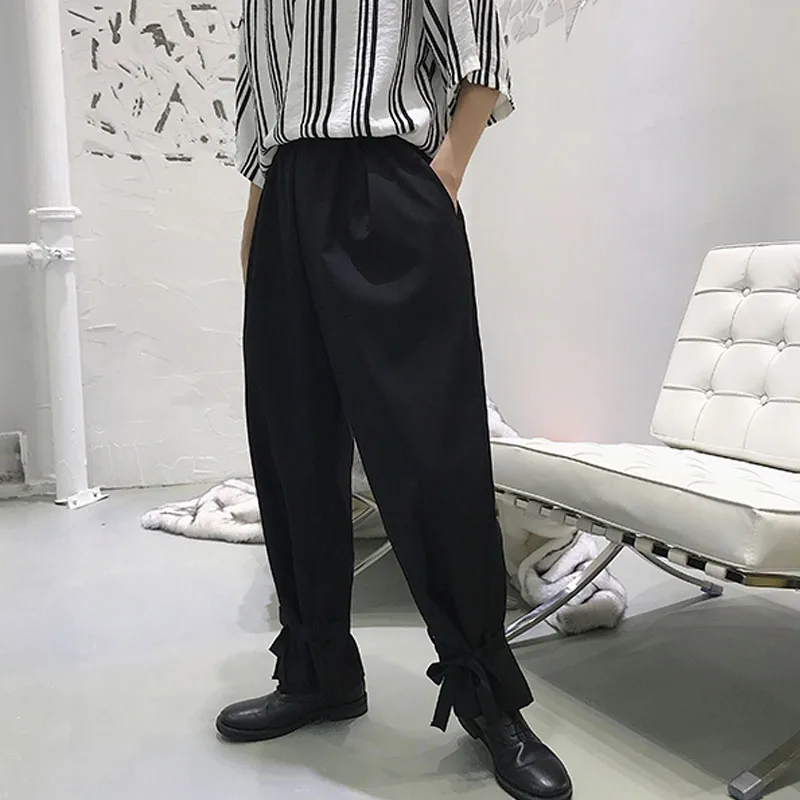 Moda Ретро calças casuais dos homens solto нарядные штаны-шаровары брюки masculino Харадзюку уличная
