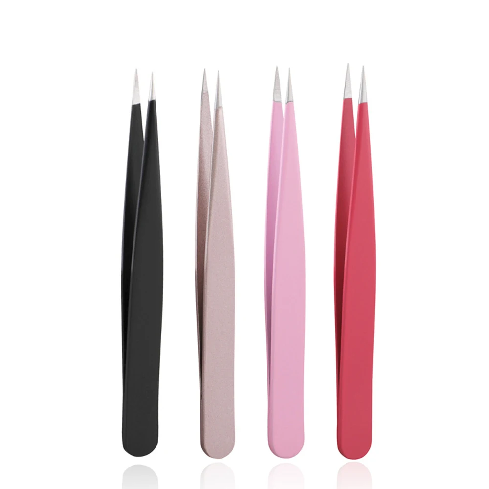 1 шт. пинцет для бровей острый зажим Зажимы из нержавеющей стали профессиональный