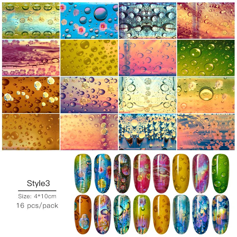 Трансферная Фольга для дизайна ногтей Четыре лилии | Красота и здоровье