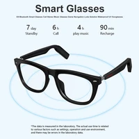 2020 new e9 bluetooth smart glasses call stereo music glasses game navigation loda solution waterproof uv sunglasses