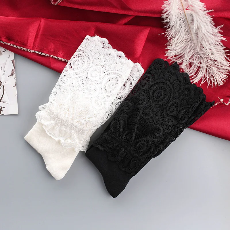 Новые женские носки с узором павлина кружевные Корейская версия ворсом