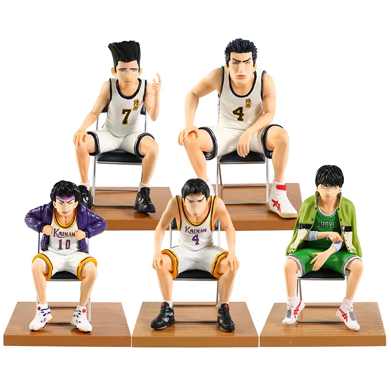 

5pcs/set Slam Dunk Akira Sendoh Kiyota Nobunaga Fujima Kenji Shinichi Maki Uozumi Jun PVC Figure Model Anime Collection Toy Gift