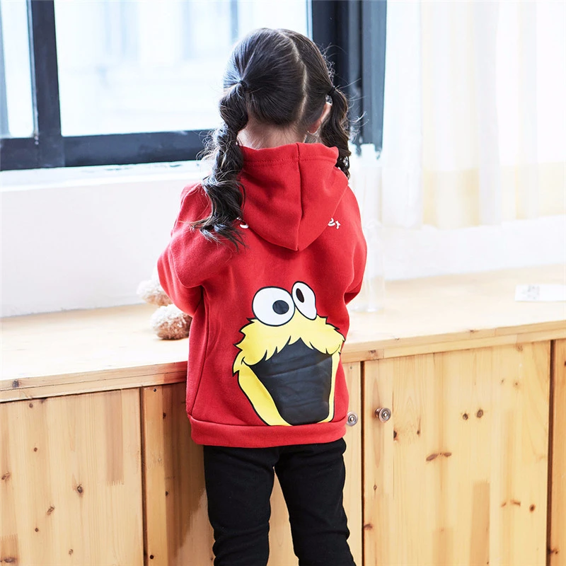 2020 новый Детский свитер с капюшоном куртка принтом для маленьких девочек и