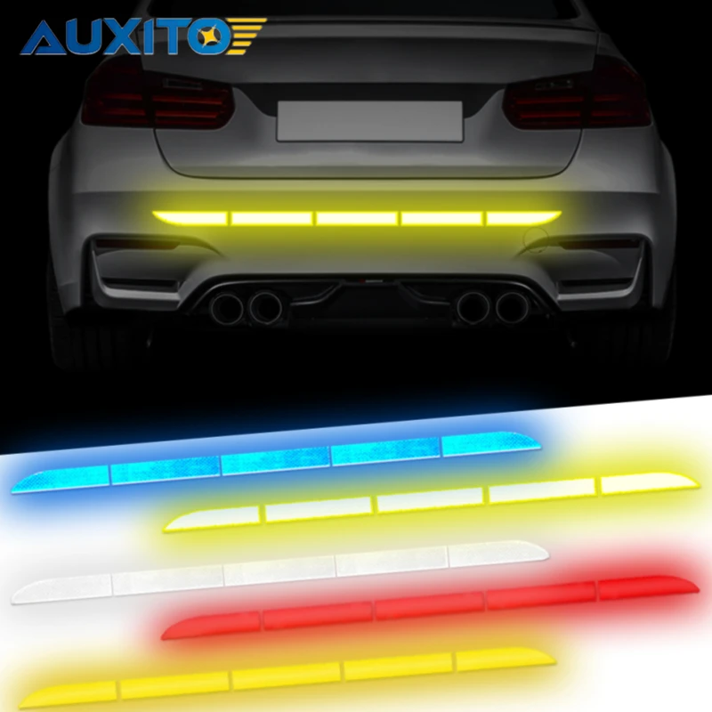 

Car Sticker Reflective Warning Strip For Ford Focus 2 3 Fiesta Fusion Ranger Kuga S Max Mondeo MK4 4 Mustang Escape Accessories