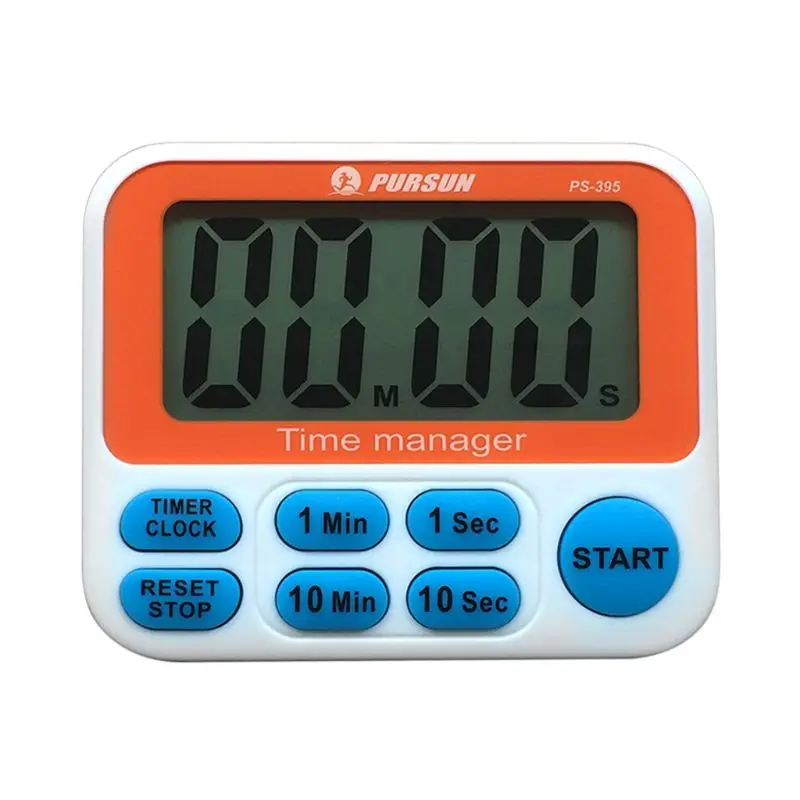 electronic lcd 3in1 countdown timer clock kitchen alarm with hanging hook magnet stand for kitchen experiment drop shipping free global shipping