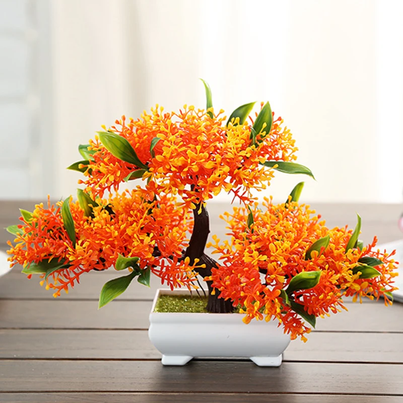 Завод статуэтки для бонсай миниатюры искусственная сосна украшение гостиной