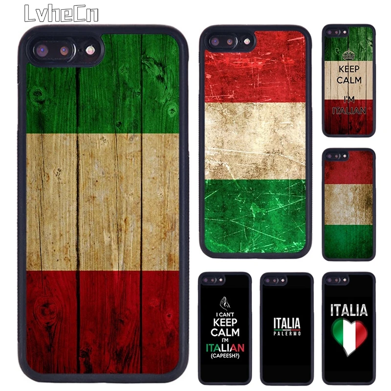 LvheCn чехол для телефона с итальянским флагом Италии iPhone 5 6 S 7 8 Plus 11 12 Pro X XR XS Max Samsung