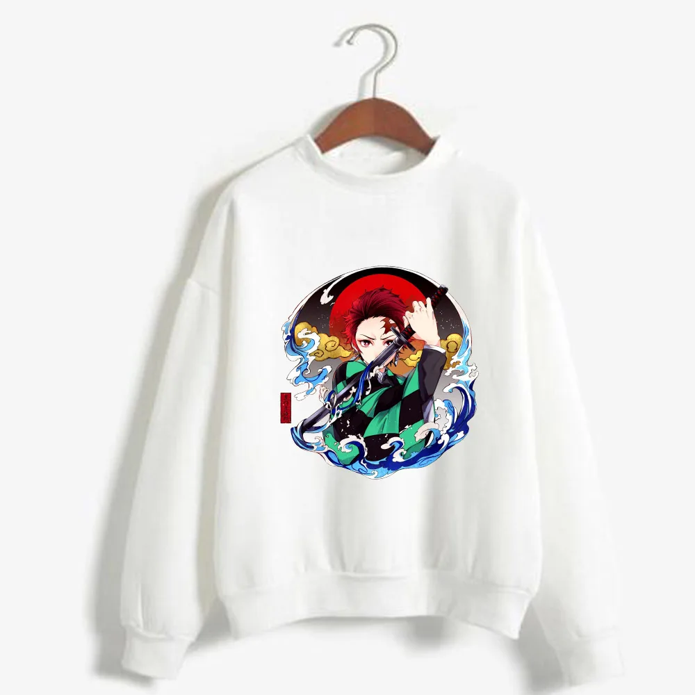 

Толстовка с капюшоном в стиле аниме рассекающий демонов модная повседневная Весенняя свободная толстовка с круглым вырезом