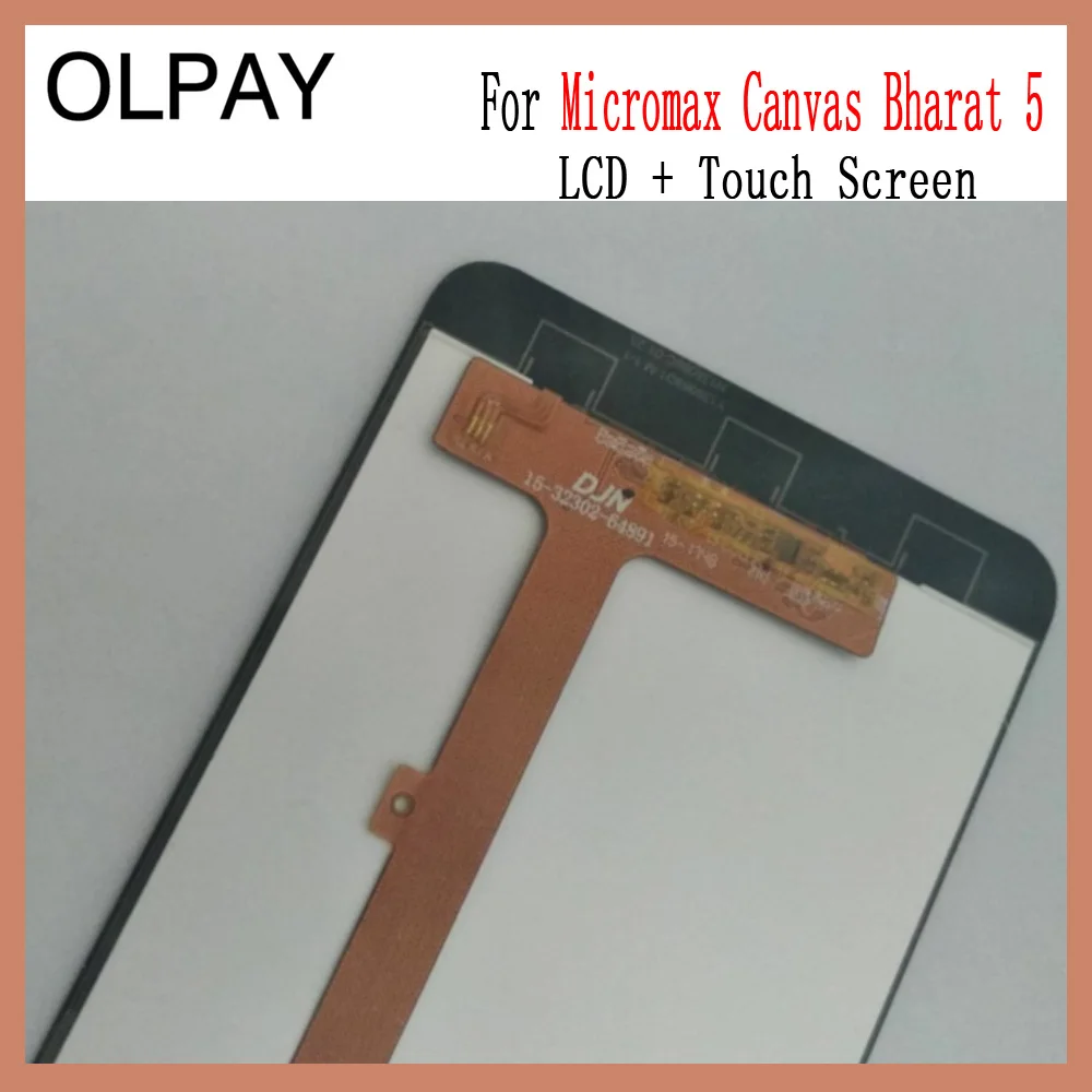 OLPAY для Micromax Canvas Bharat 5 ЖК-дисплей+ сенсорный экран дигитайзер сборка замена стекла и инструментов