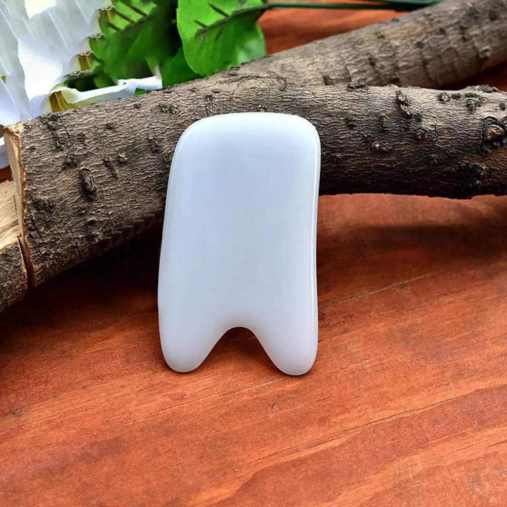 

Массажная доска из искусственного нефрита, белый Инструмент Для Массажа Гуаша из натурального нефрита, несколько форм, стимулирует циркуля...