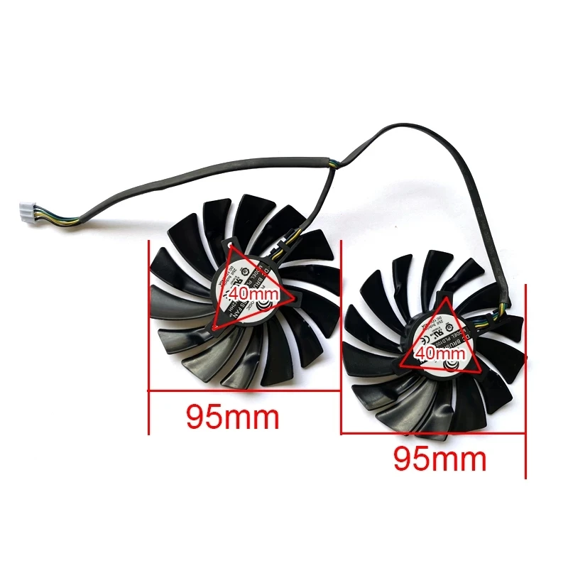 Вентилятор видеокарты MSI R7 370 MSI-r7-370-Game VGA 95 мм 2 шт. PLD10010S12HH 4 контакта | Компьютеры и
