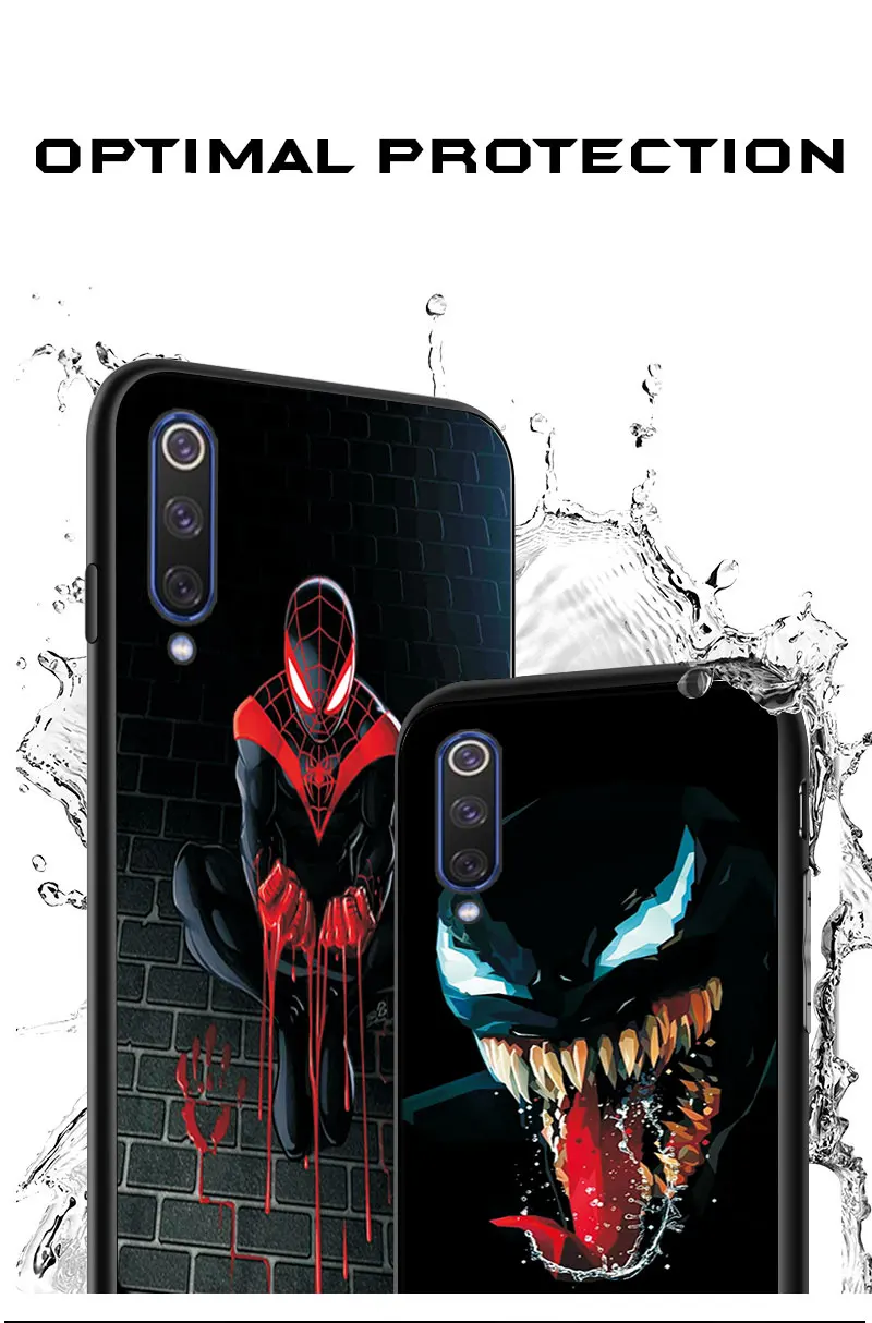 Чехол для Xiaomi mi CC9 CC9e mi A2 A3 Lite mi A3 чехол мягкий черный чехол из ТПУ для Xiaomi mi 8 mi 9 SE Бэтмен Marvel Чехлы mi 8 mi 9