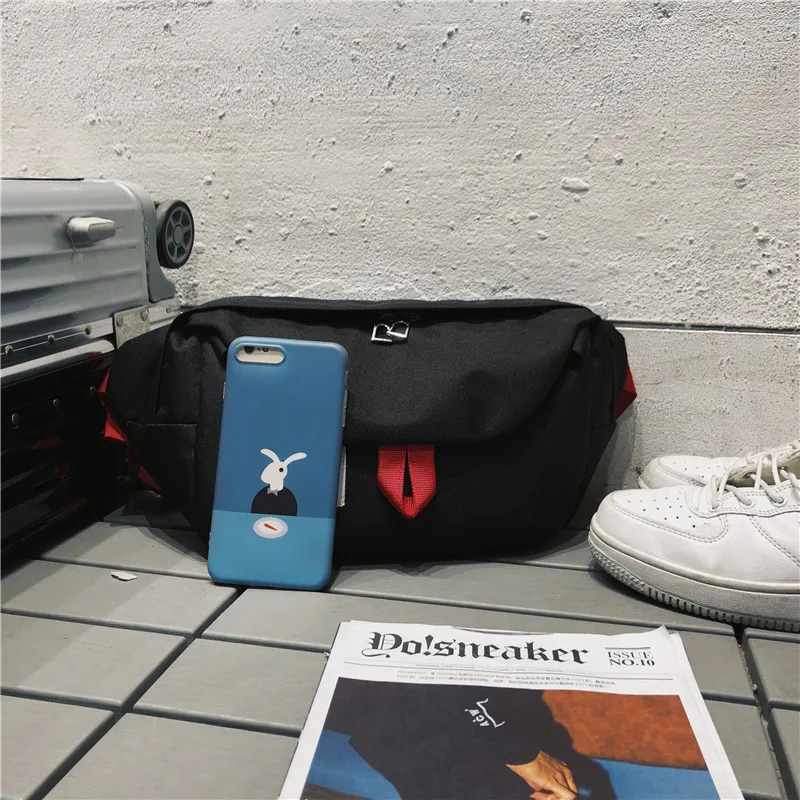 Забавная Мужская нагрудная сумка уличная одежда в стиле хип-хоп Вместительная