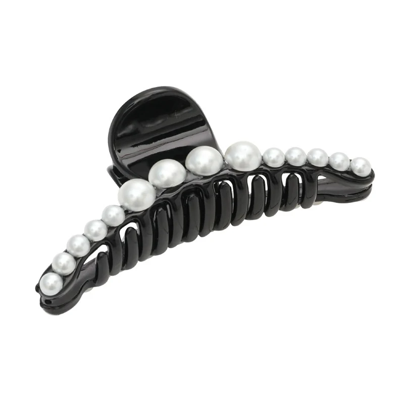 Модные женские заколки для волос с имитацией жемчуга акриловые геометрические