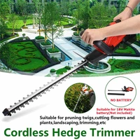 18v electric trimmer brussless cordless hedge trimmer weeding shear electric pruning saw garden power tool for makita battery