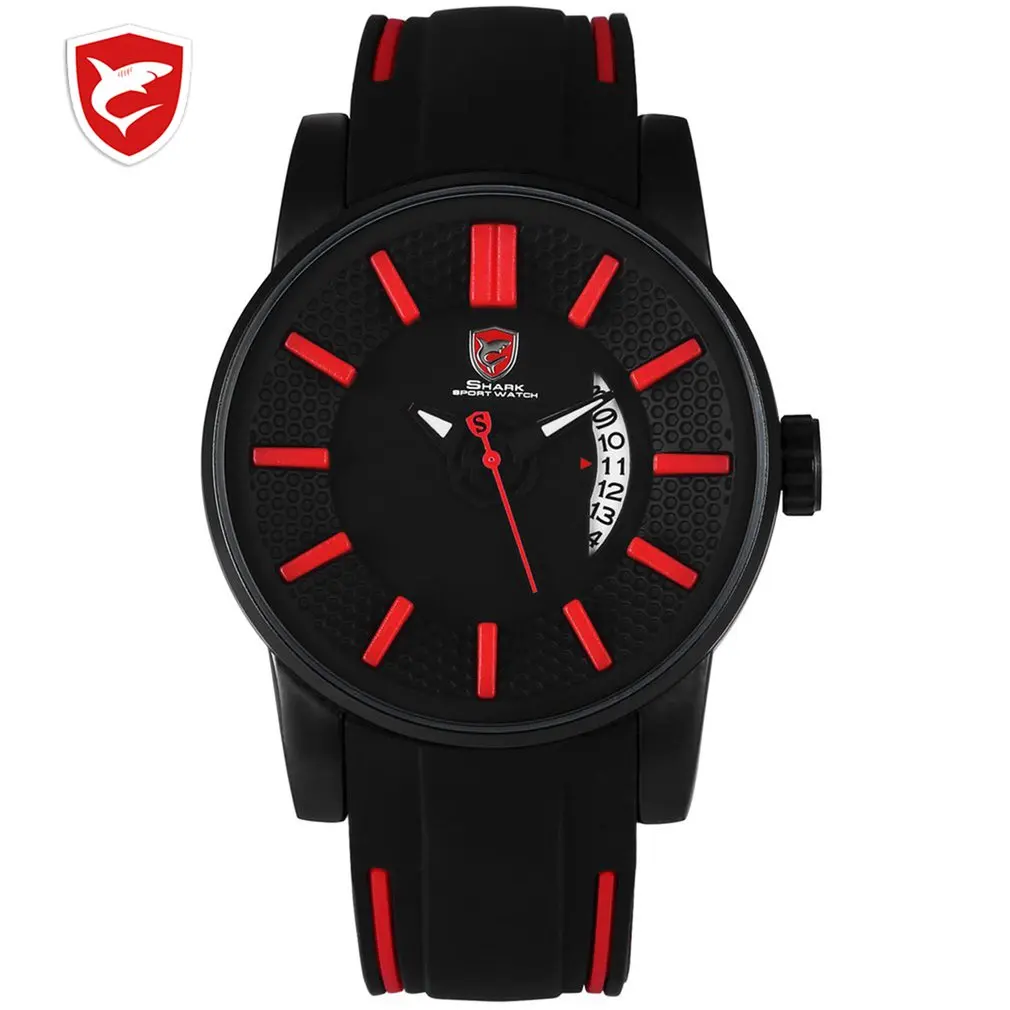 Серый риф акула спортивные часы черный 3D Специальный дизайнер лучший бренд