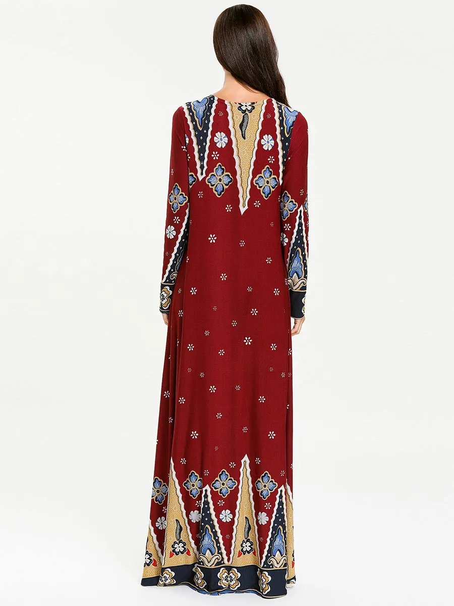 Мусульманское платье мусульманская одежда марокканский кафтан осеннее модная