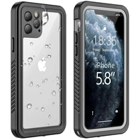 waterproof case for iphone 11 pro full body rugged cover with built in screen dust shockproof protector case for iphone11 5 8