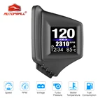 Дисплей на лобовом стекле GPS Спидометр HUD гаджет AP-1 OBD2 + GPS HUD бортовой компьютер аккумулятор напряжение оборотов в минуту турбо давление температура масла и воды