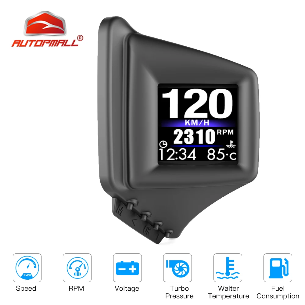 GPS дисплей спидометр гаджет HUD проекционный прибор OBD2 + бортовой компьютер