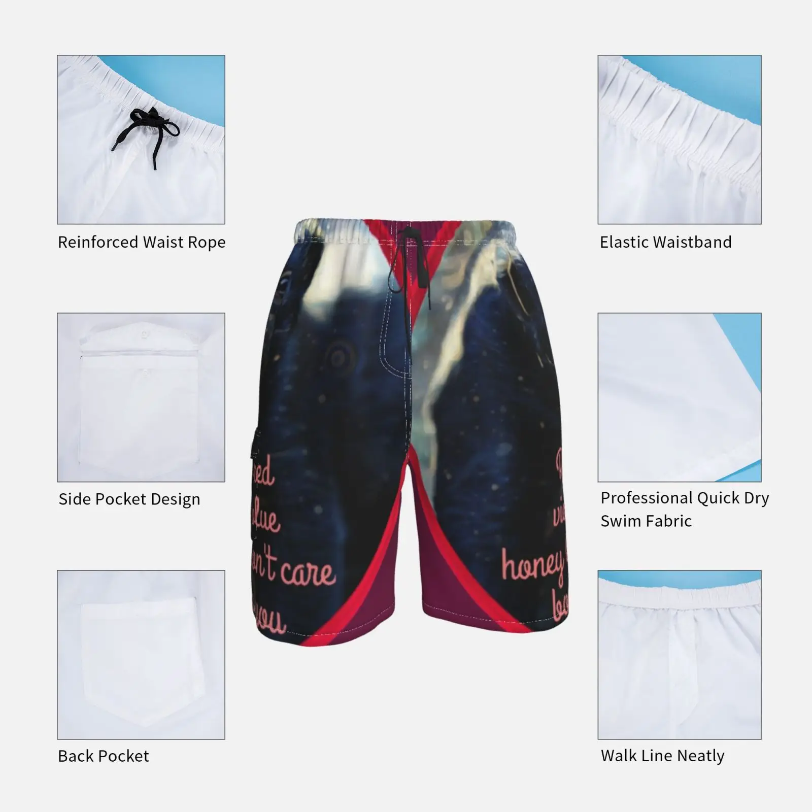 Пляжные шорты медовый барсук поэма смешной страх Hone Y|Плавки и пляжные шорты| |